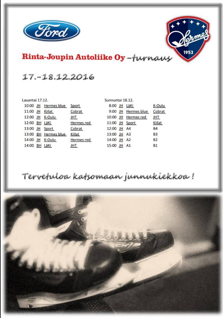 Rinta-Joupin Autoliike Oy -turnaus 17.-18.12.2016 Kokkolassa