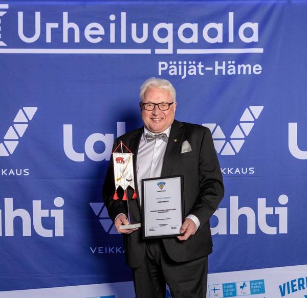 Päijät Hämeen Urheilugaala - Aleniukselle elämäntyö palkinto