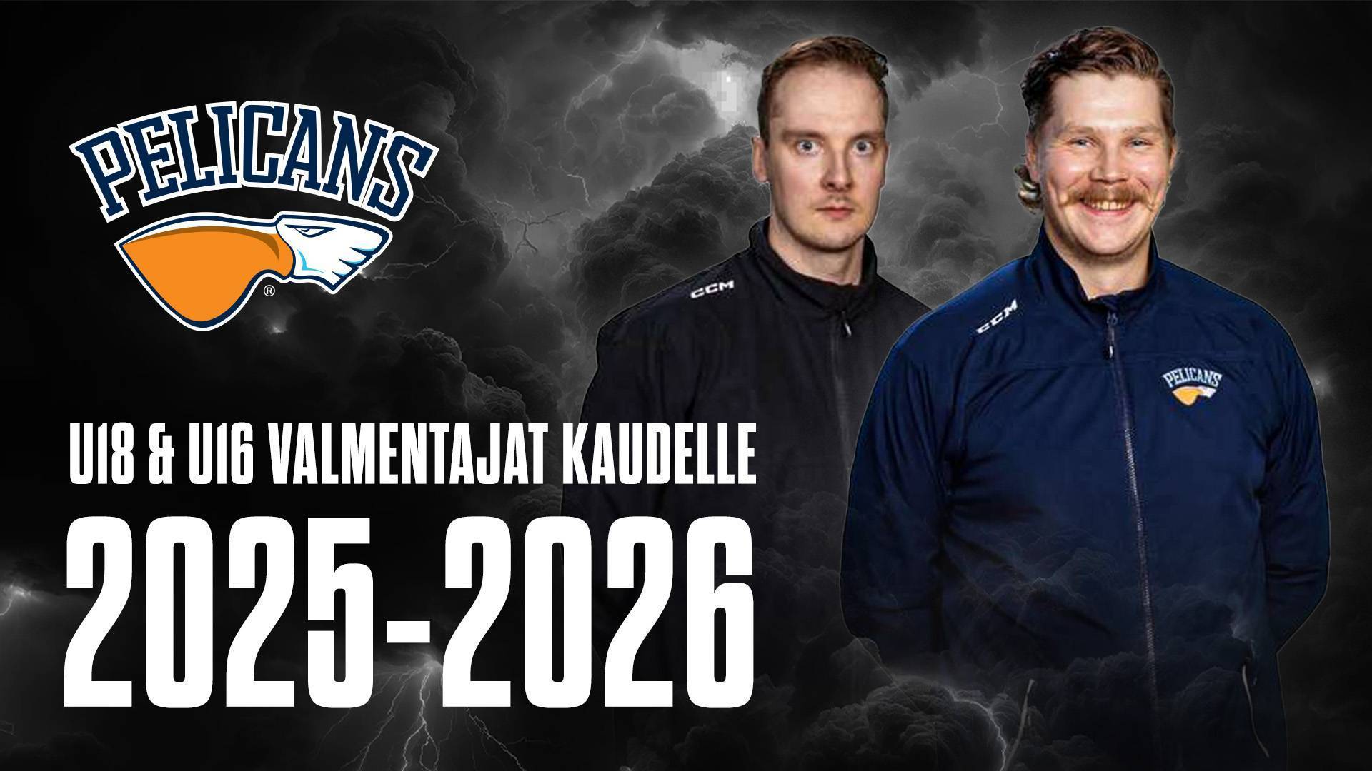Pelicansin U16 ja U18 vastuuvalmentajat nimetty kaudelle 2025-26