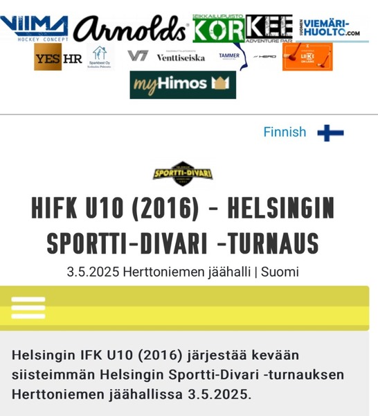 Sportti Divari turnaus Herttoniemessä