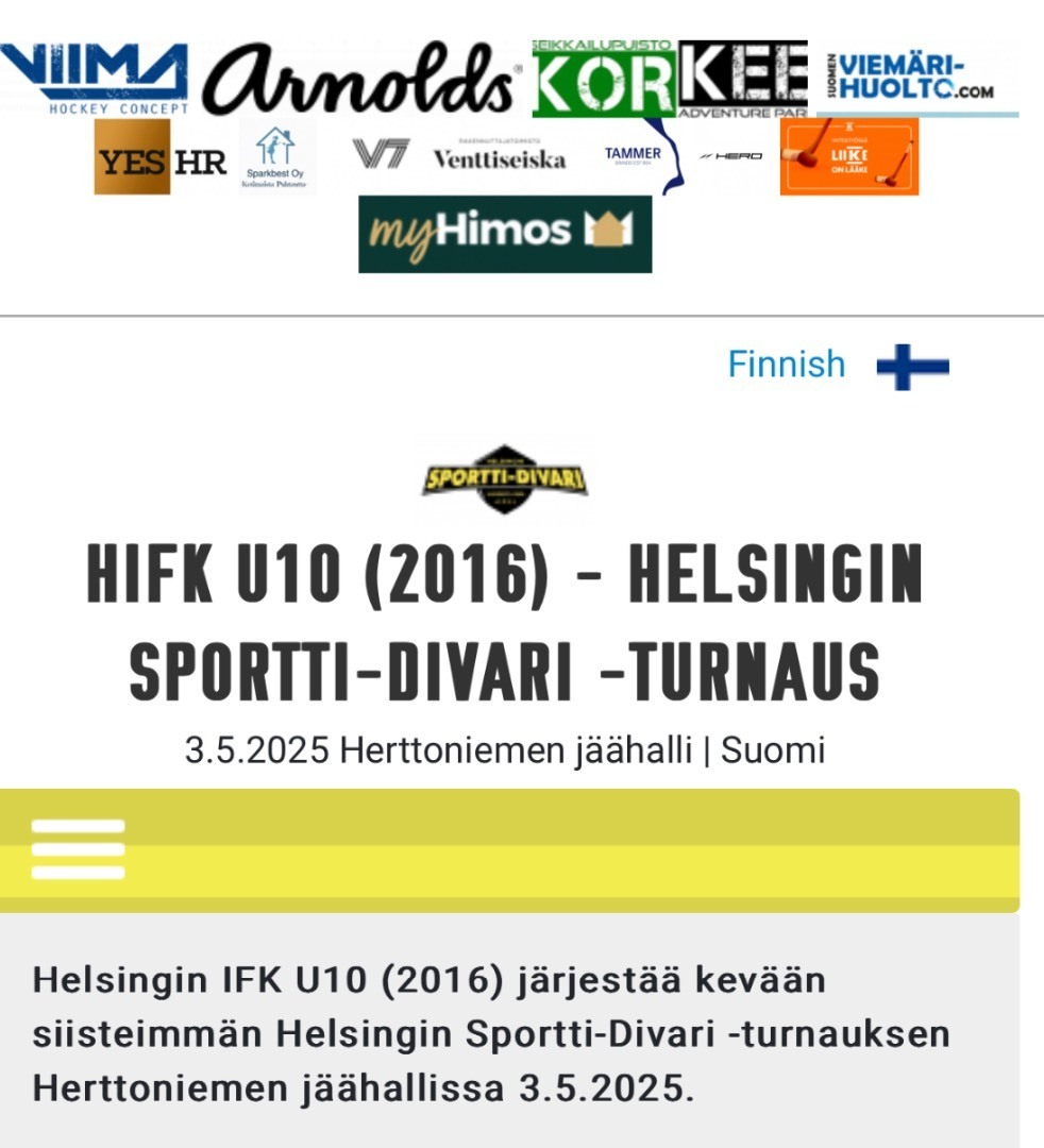 Sportti Divari turnaus Herttoniemessä