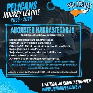 Pelicans Hockey League - Ilmoittaudu mukaan!