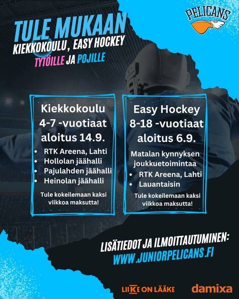 Tule mukaan jääkiekkoilemaan