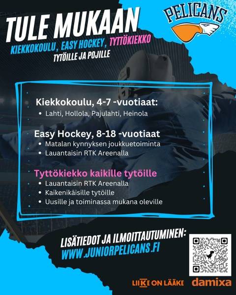 Tule mukaan jääkiekkoilemaan
