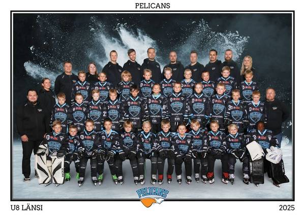 Joukkuekuva U8 Länsi 2025-2026