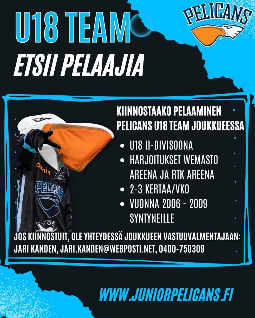 U18 Team joukkue etsii pelaajia