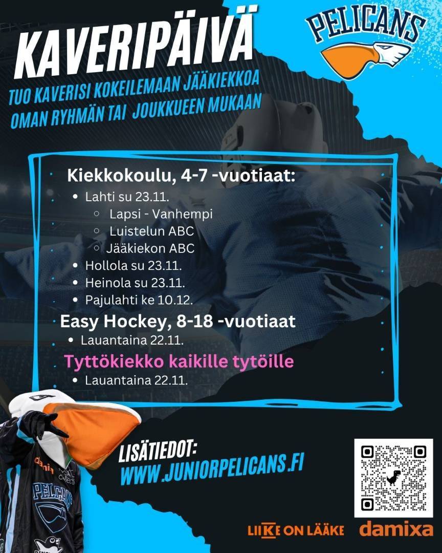 JuniorPelicans kaveripäivät