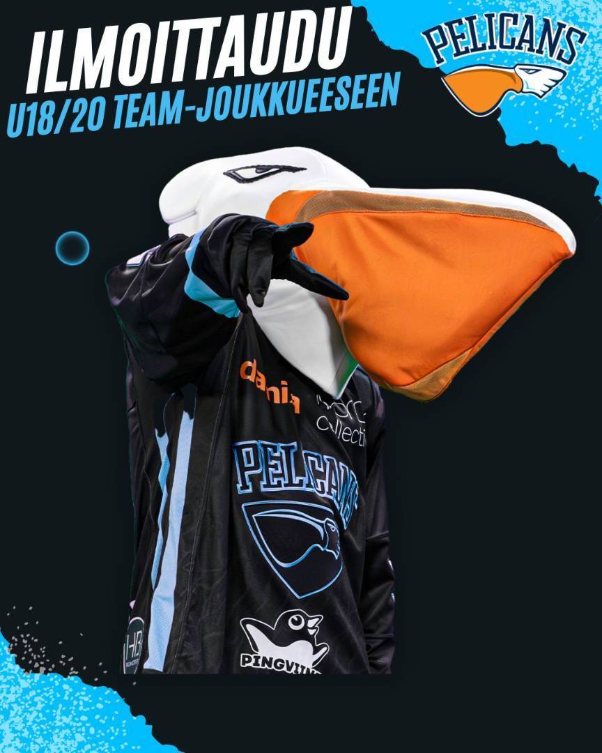 Ilmoittaudu Pelicans U18/20 Team-joukkueeseen