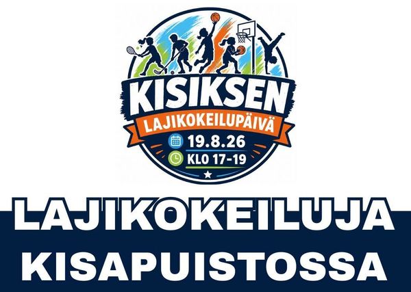 Lajikokeilupäivä 19.8. Kisapuistossa