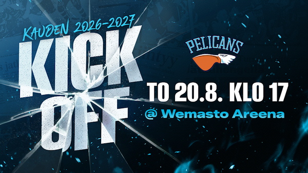 Pelicans Kickoff torstaina 20.8.