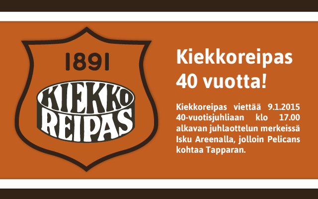 Kiekkoreippaan 40 v. juhlat 9.1.2016