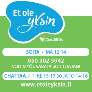 Et ole yksin chat