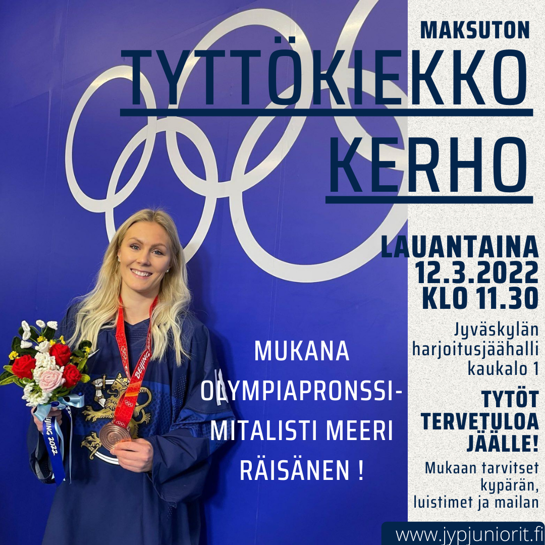Maksuton tyttökiekkokerho - tervetuloa kokeilemaan jääkiekkoa!
