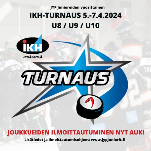Vuosittainen IKH-turnaus 5.-7.4.2024 - Ilmoittautuminen auki nyt! 