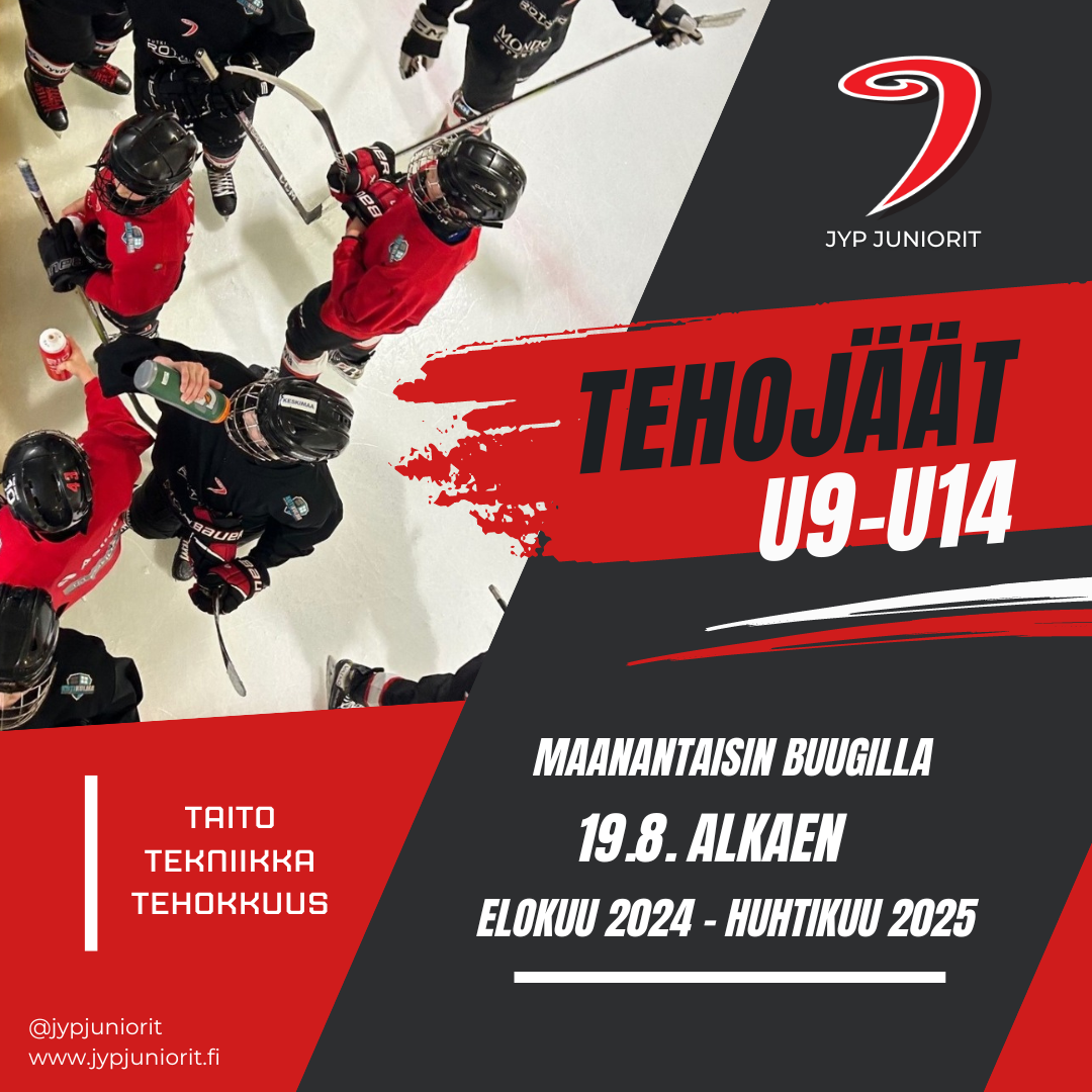 U9-U14 - Tule mukaan JYP Junioreiden tehojäille! 