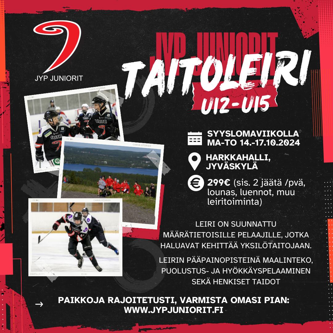 U12-U15-IKÄLUOKKIEN TAITOLEIRI HIPPOKSELLA 14.-17.10. - ILMOITTAUDU MUKAAN!