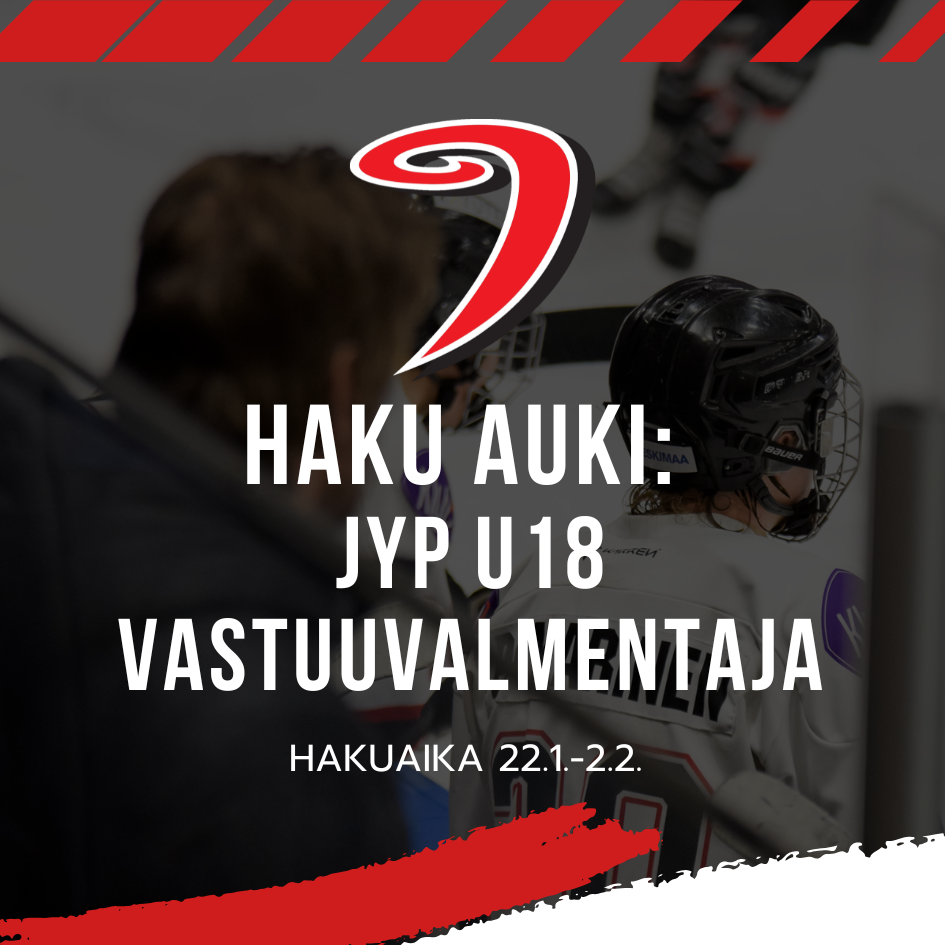 JYP Juniorit ja JYP Liiga etsivät yhdessä U18 vastuuvalmentajaa kaudelle 2025-2026!