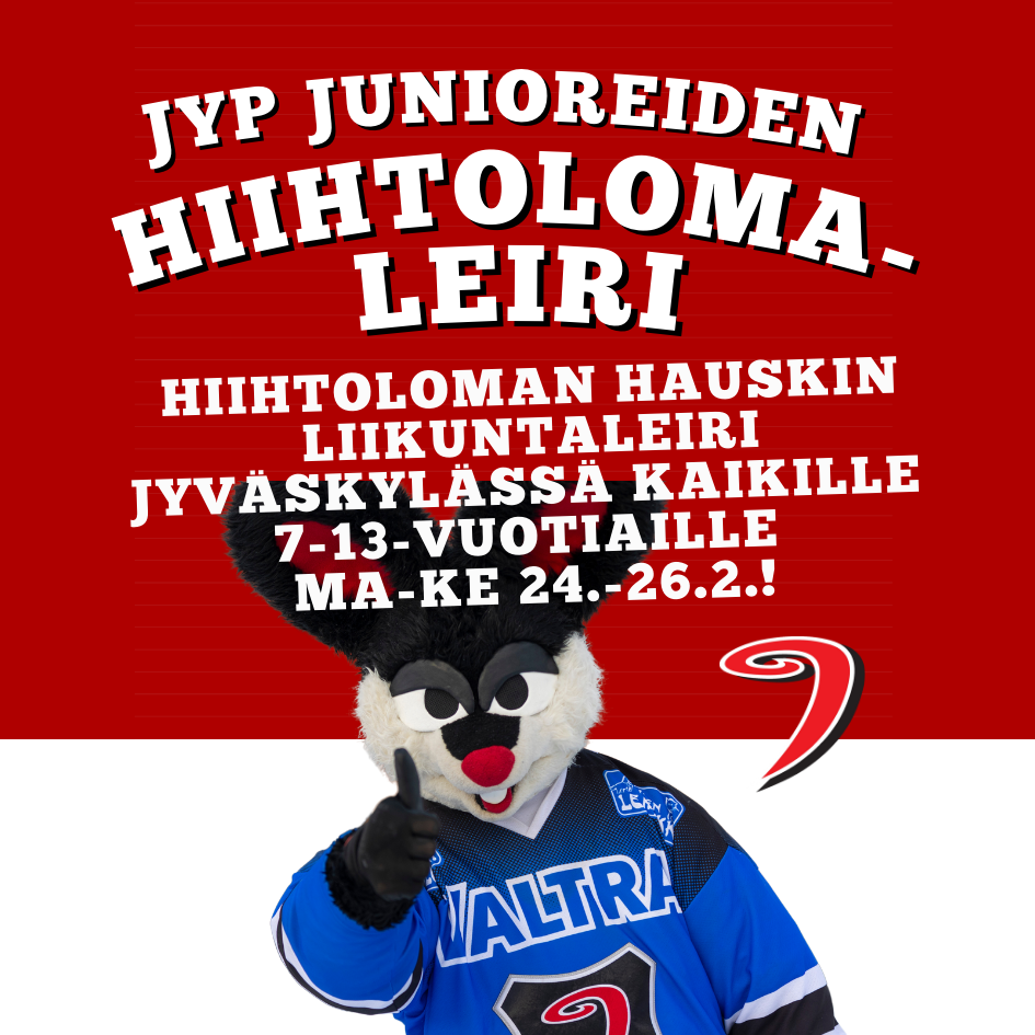 Tule mukaan JYP Junioreiden hiihtolomaleirille 24.-26.2.2025!