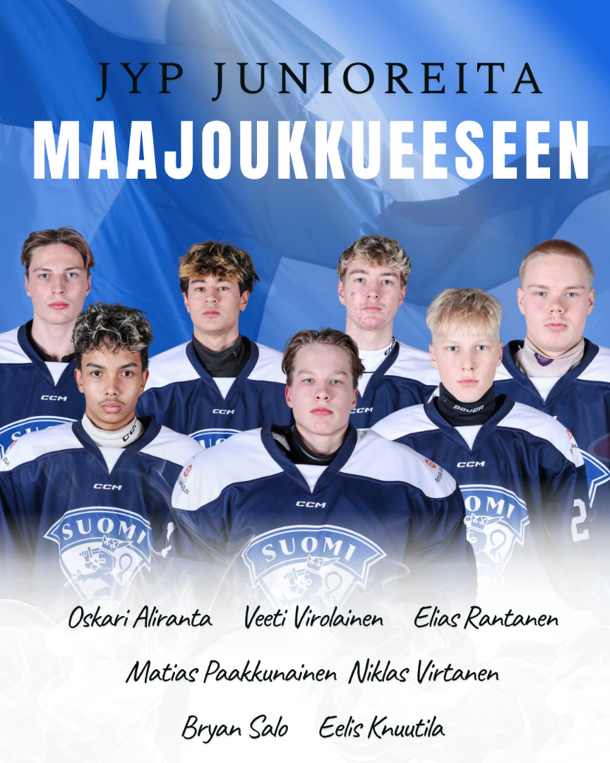 JYP Junioreiden pelaajat mukana U16-maajoukkueen debyyttiturnauksessa Saksaa vastaan!