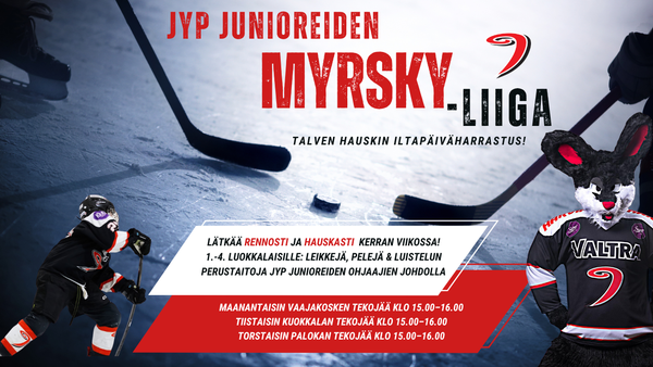 MYRSKY-liiga kutsuu 1–4-luokkalaiset ulkojäille!
