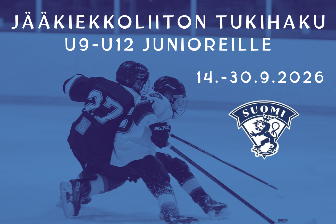 Jääkiekkoliiton tukihaku ikäluokat U9-U12