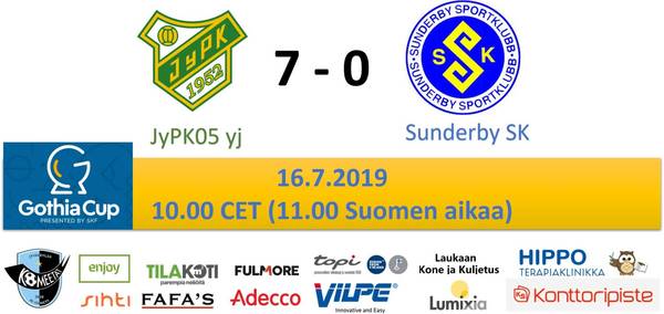 Gothia Cup:  JyPK05 yj. 7 - 0 Sunderby SK