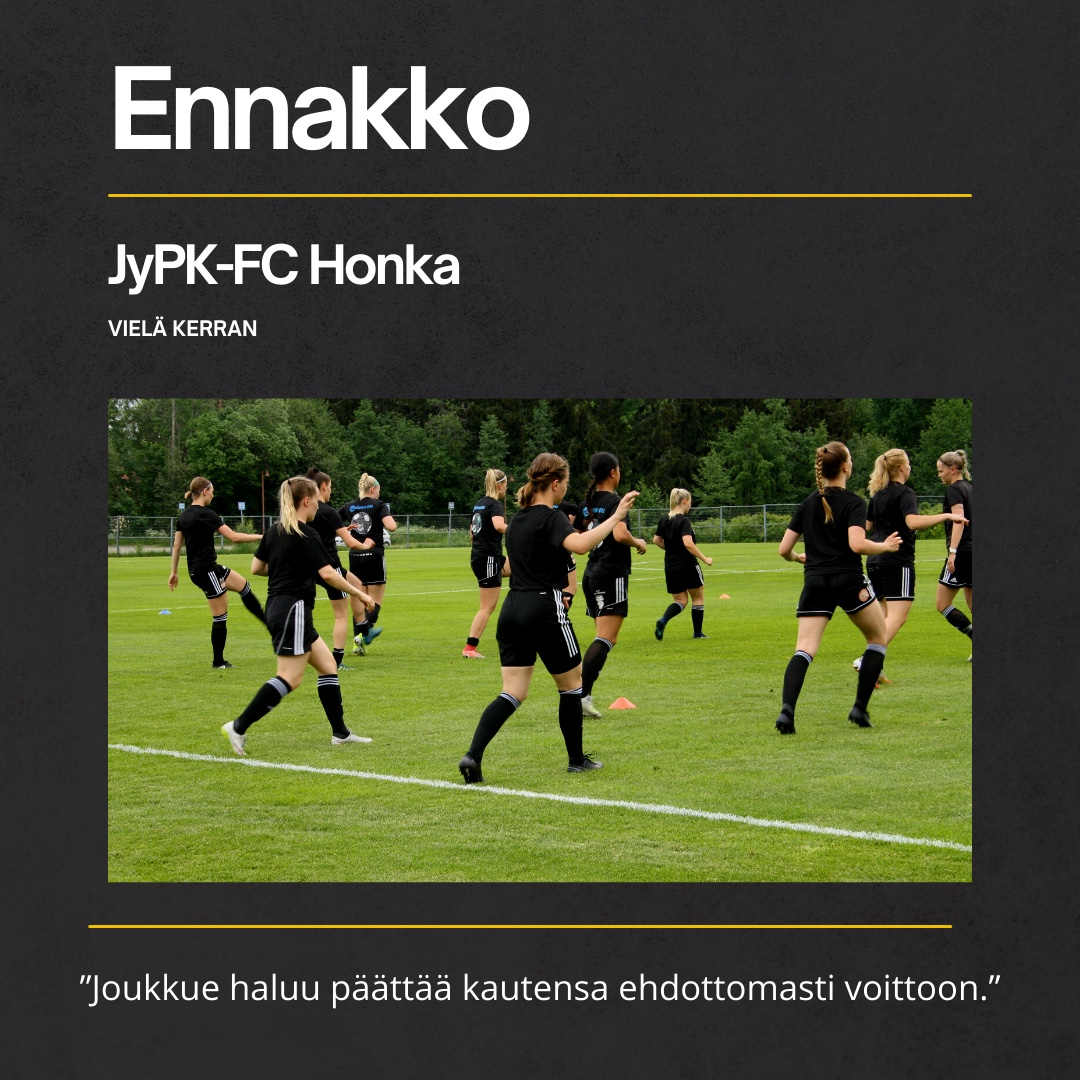 Ennakko JyPK-FC Honka 18.9.2021