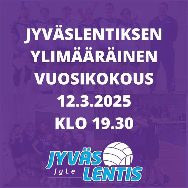 Kutsu ylimääräiseen vuosikokoukseen 12.3.2025 klo 19.30