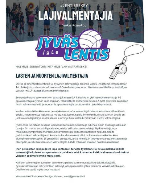 Lajivalmentajia hakusessa...