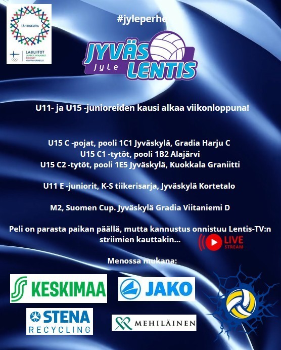 Kausi jatkuu viikonloppuna!
