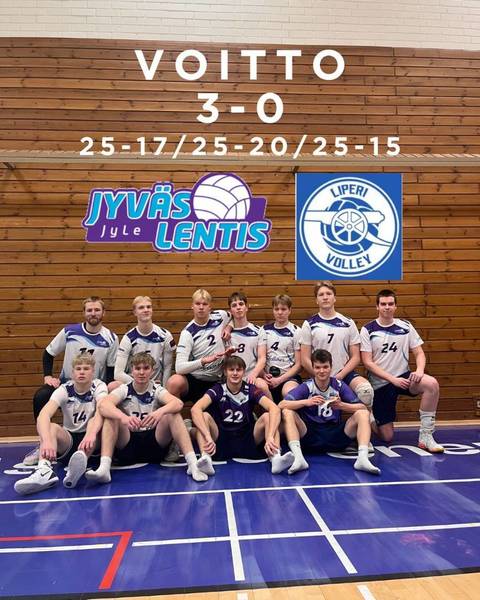 Miehet jatkoivat 3-0 -voittoputkea