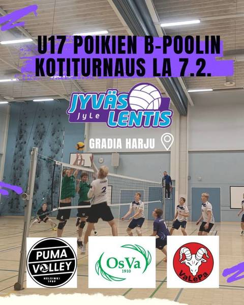 U17-poikien B-pooli Gradia Harjulla 7.2.