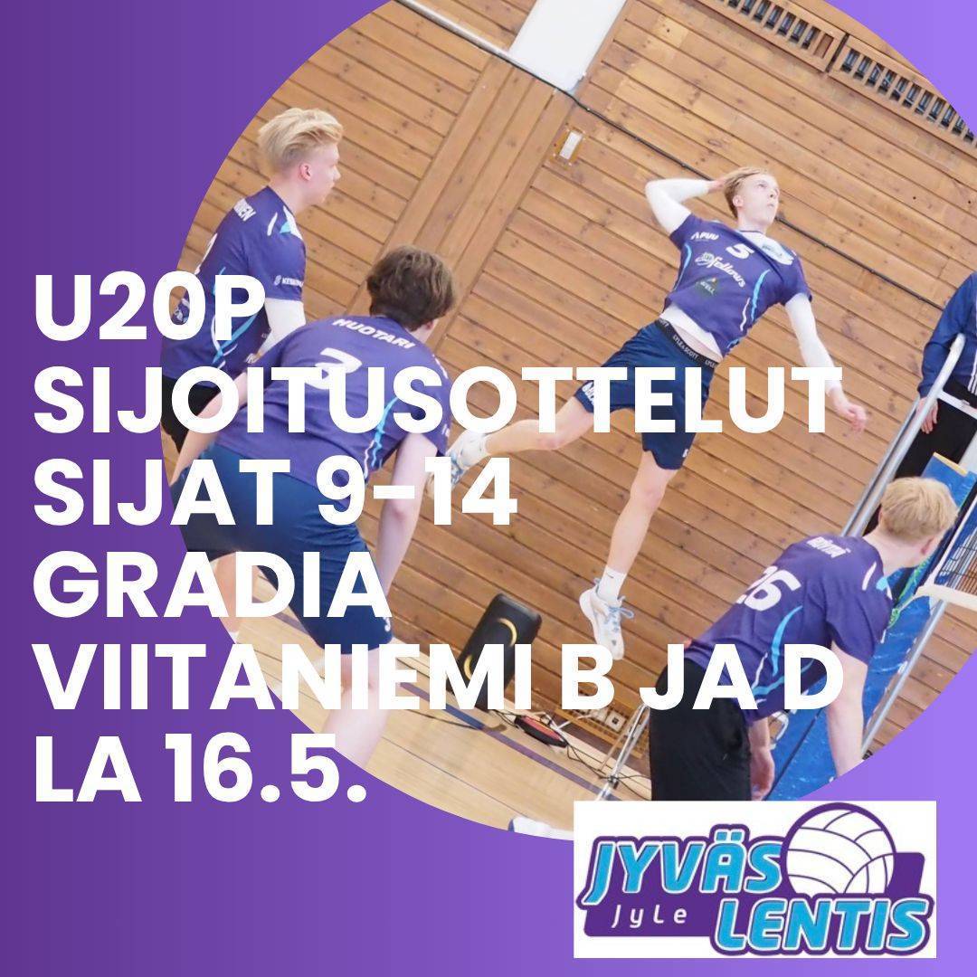 JyLe-kausi päätökseen U20-poikien sijoituspeleillä Viitaniemessä