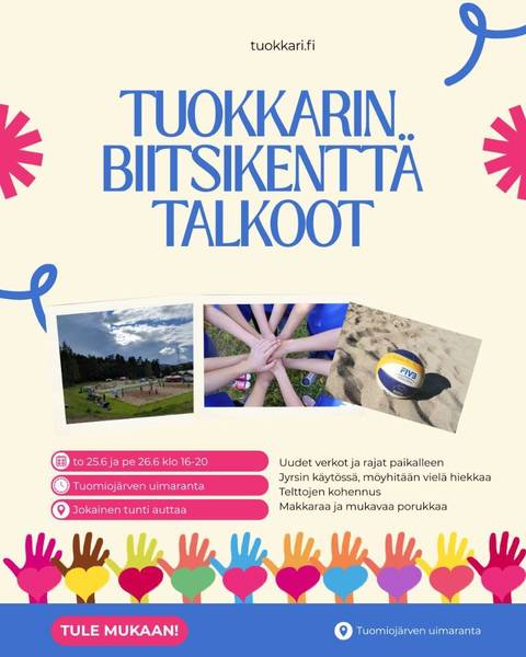 Tule auttamaan tapahtuman rakentamisessa!
