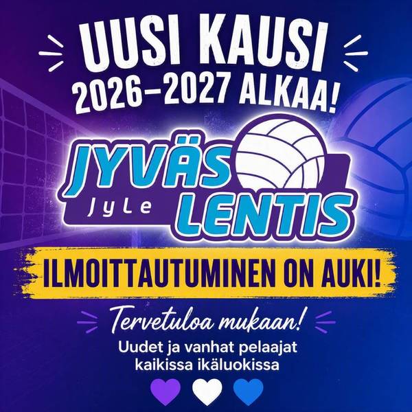 🏐 Uusi lentopallokausi alkaa – ilmoittautuminen on nyt auki! 🏐