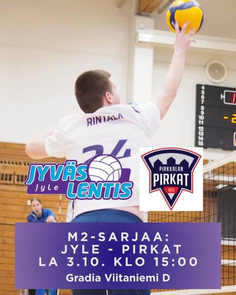 🏐 JyLe-miesten kotiavaus lauantaina! 🏐