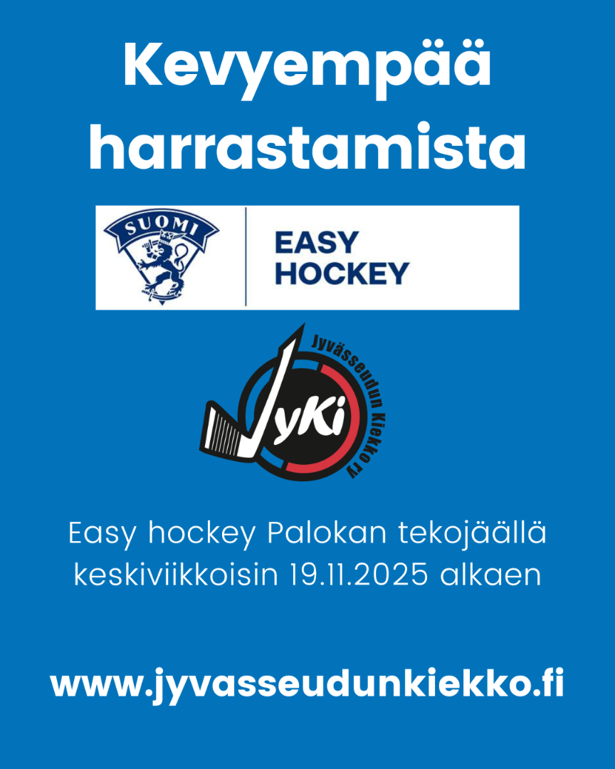 Easy Hockey Palokan tekojäällä keskiviikkoisin!