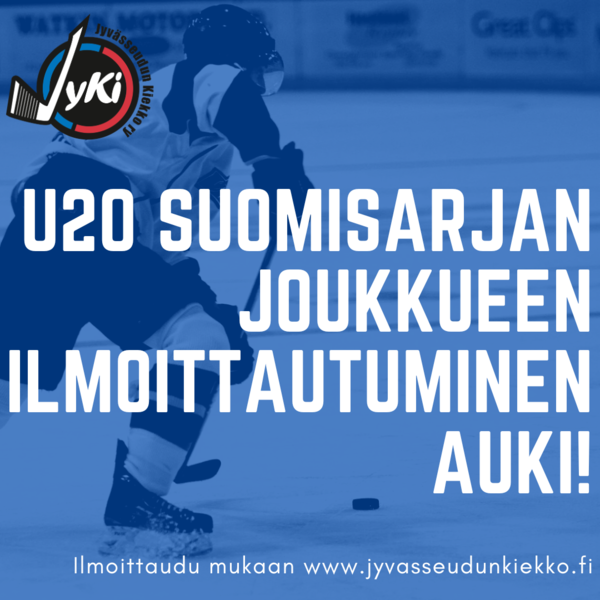 U20 Suomisarja joukkueen ilmoittautuminen avattu!