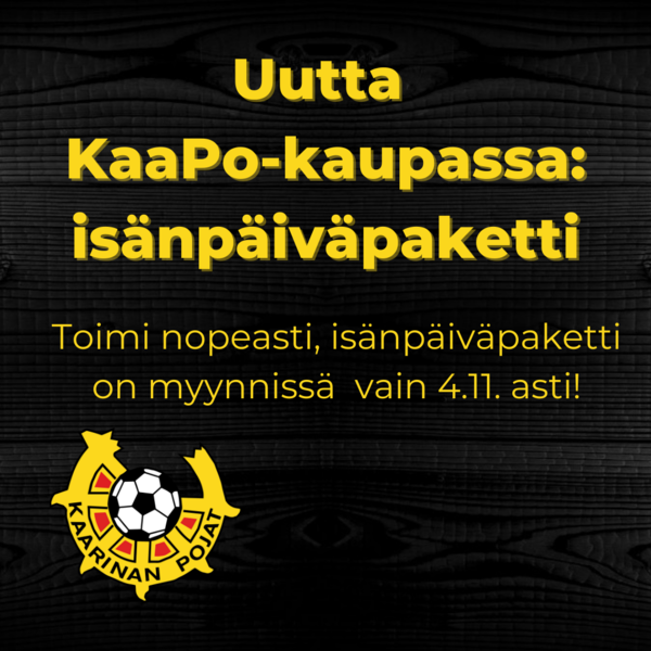 Isänpäiväpaketti myynnissä KaaPo-kaupassa
