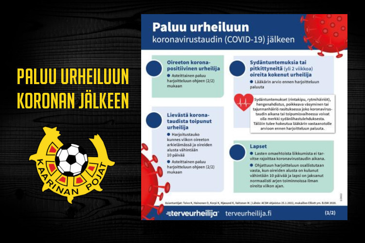 Paluu treeneihin ja peleihin sairastetun koronataudin jälkeen?