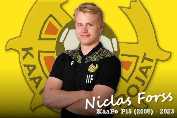 Niclas Forss jatkaa P15 (2008) joukkueen vastuuvalmentajana kaudelle 2023