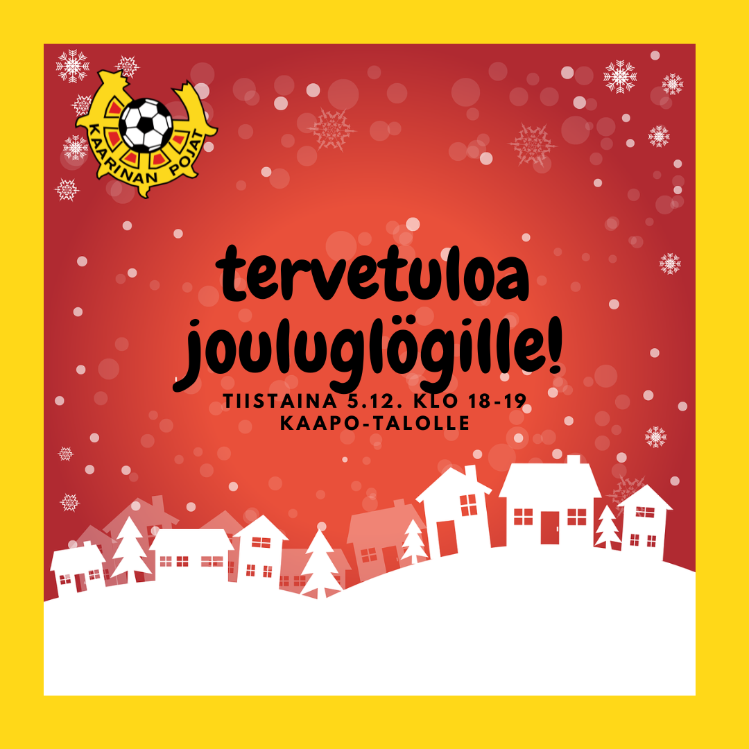 Vapaaehtoisten päivän glögit KaaPo-talolla!