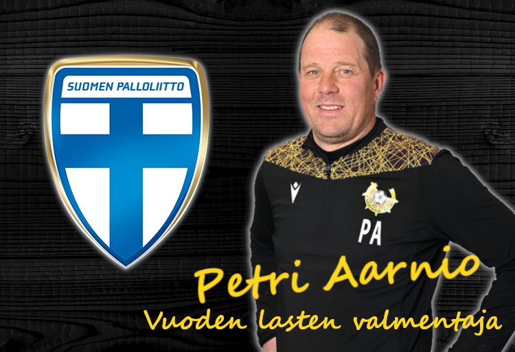 Petri Aarniosta Suomen Palloliiton läntisen alueen vuoden lasten valmentaja!