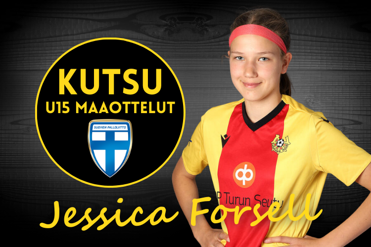 Jessica Forsell valittu U15-maajoukkueeseen Tshekkiä vastaan!