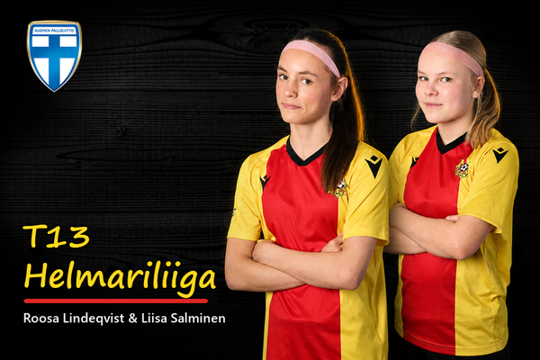 KaaPon Roosa Lindeqvist ja Liisa Salminen valittu Helmariliigan 3. kierrokselle