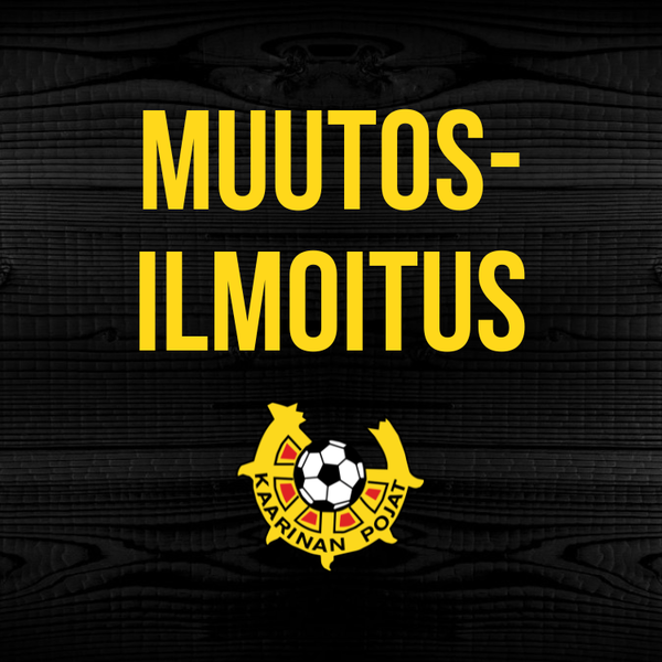 Muutosilmoitus