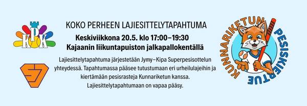 Lajien tutustumis- ja esittelytapahtuma 20.5. 