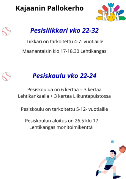 Pesisliikkari + Pesiskoulu