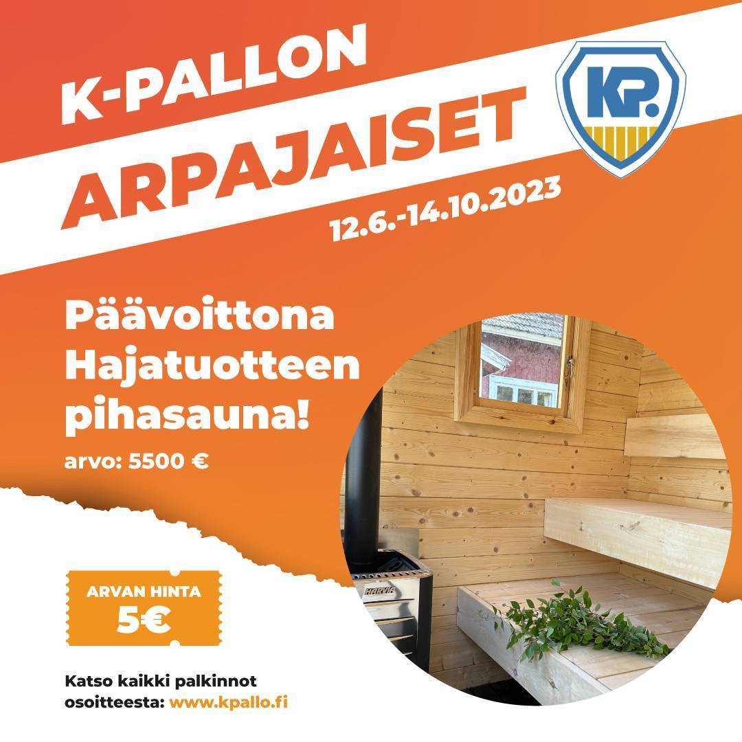 K-Pallon arpajaiset 12.6-14.10.2023