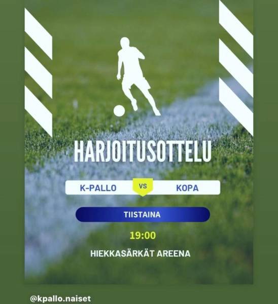 Naisten edustusjoukkueen harjoitusottelu Hiekkasärkät Areenalla Ti 26.3. klo 19.00.